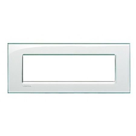 Placa ornament 7 module Aquamarine Bticino Living Light